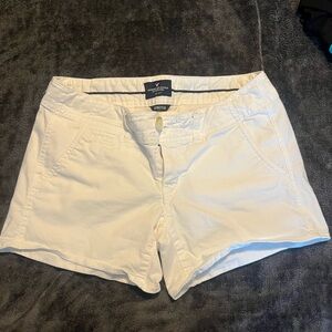 American Eagle Outfitters White High Waist Shorts
